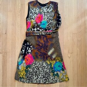 Etro - Patterned Sleeveless Cocktail Dress